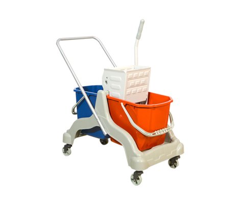 CKS 3026 – Plastic Double Bucket Trolley With Painted Metal