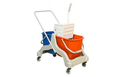 CKS 3026 – Plastic Double Bucket Trolley With Painted Metal